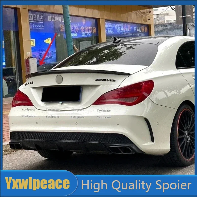 

For Mercedes Cla C117 W117 Cla220 Cla200 Cla45 2014-2019 High Quality ABS Plastic Rear Trunk Lip Spoiler Body Kit Accessories