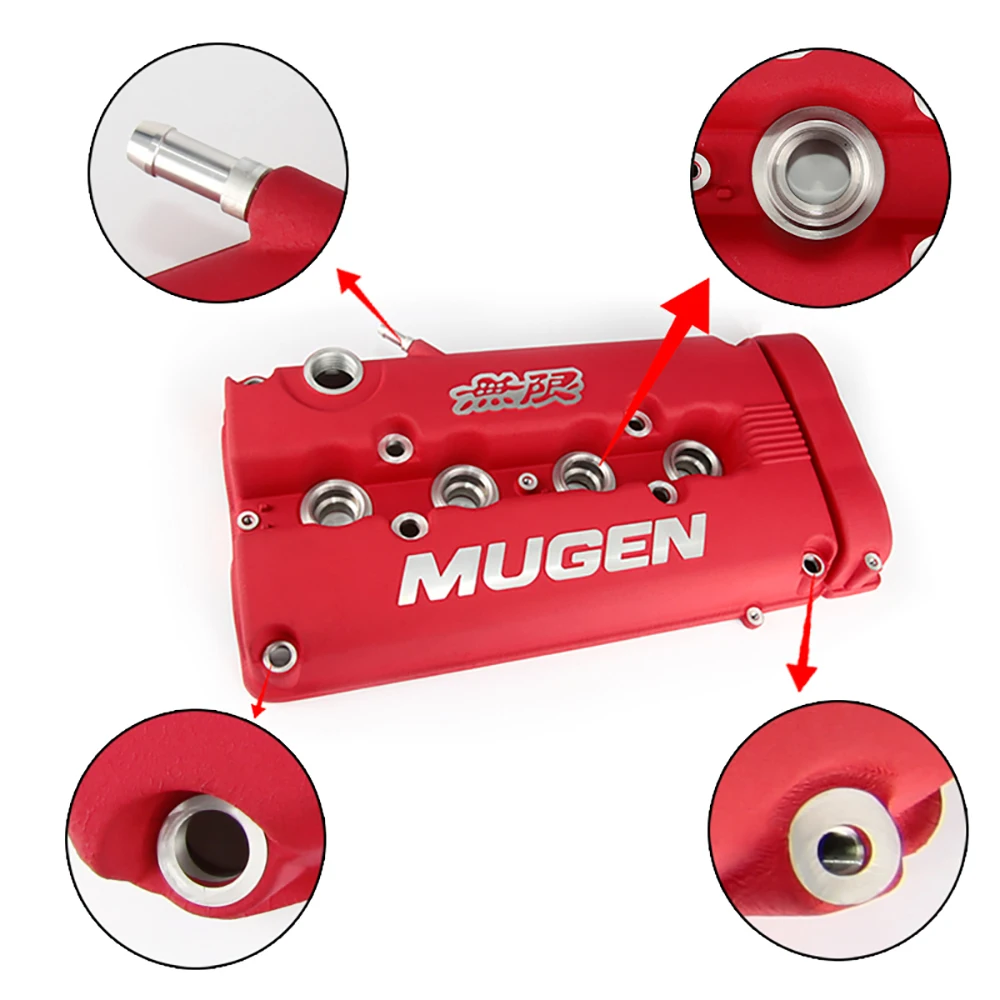 BAOLUN   For Honda Civic B16 B17 B18 VTEC B18C GSR MUGEN Style Rocker Valve chamber cover engine cover