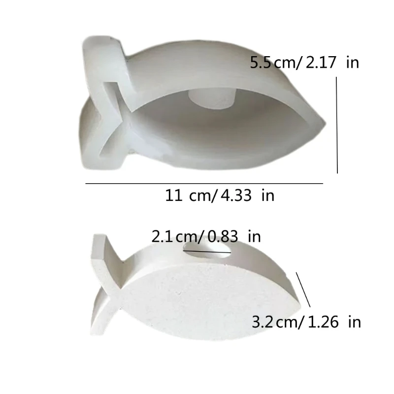 Moldes castiçal forma peixe para castiçal artesanal