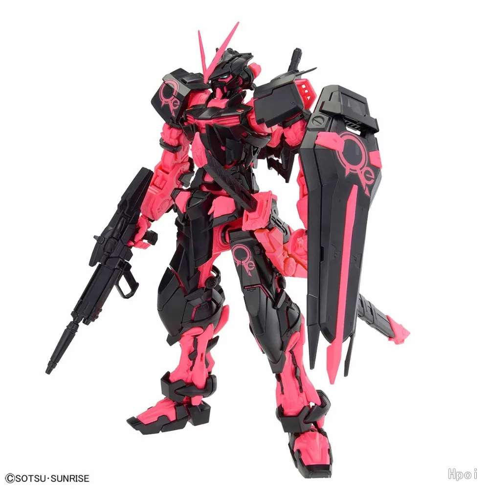 BANDAI MG 1/100 MBF-P02 Astray Red Frame Gundam Base Limited Neon Pink Recirculation Armor Frame Flexible Joint Collectible