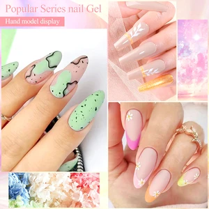 Treffen Sie sich über das Polnische Set, Glitzer, Semi Permanent, UV-Nagel-Kit, Matte Basis, Decklack, Nagelkunst, Maniküre, 6PCS, Set in der gesamten Macaron Gel-Serie. 6 Hauptverkaufskit Manicure Woman - №4