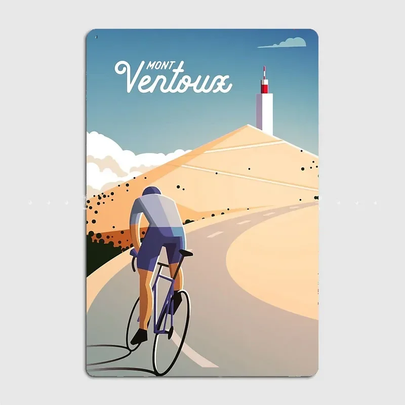Mont Ventoux Vintage Posters Wall Art Metal Plaques Tin Sign Interior Home Room Decoration Kitchen Wall Decor