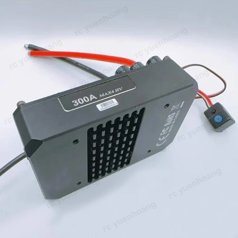 Controlador de velocidad Hobbywing Max4 para coche y barco a control remoto, controlador de velocidad modificado de 300A ESC con Super BEC