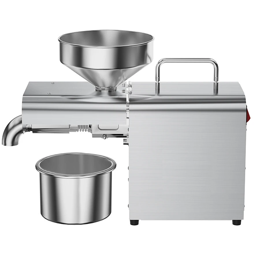 Novo presser de óleo doméstico automático, prensa de óleo de linhaça, controle de temperatura de amendoim, configuração x3c