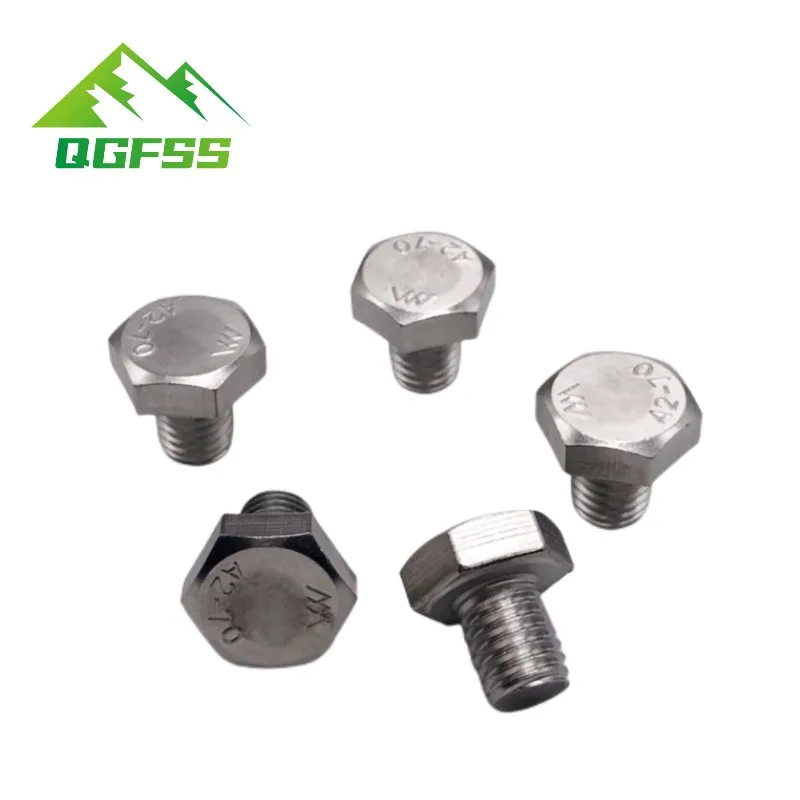 

M3 M4 M5 M6 M8 M10 M12 M14 M16 A2-70 304 Stainless Steel Metric Thread DIN933 Outside Hex Head Bolt External Hexagon Head Screw