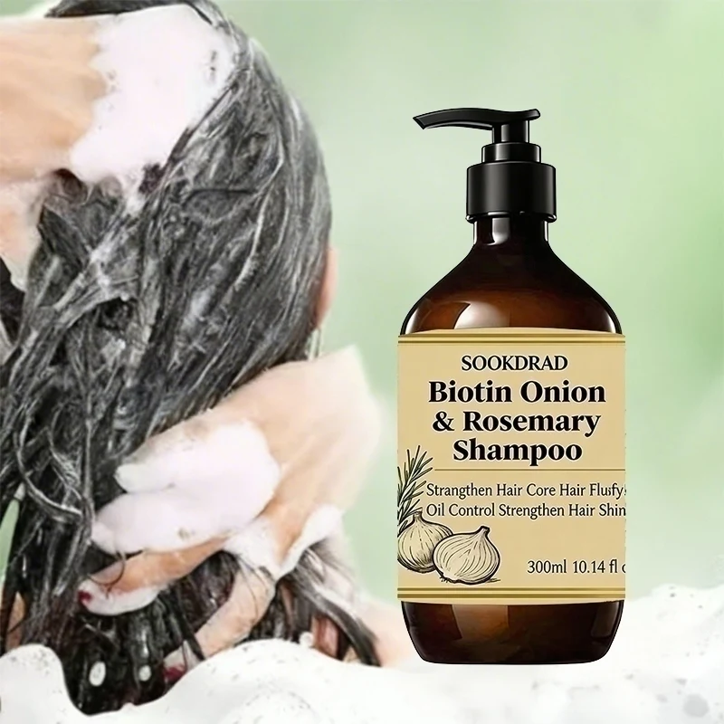 Biotin Onion Rosemary Shampoo Strengthen Hair Core Boost Voluminous Fluffy 300ml