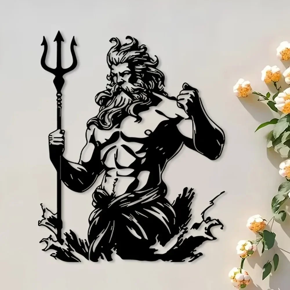 Vintage Greek God Aluminum Wall Art 12x16 Inch Waterproof Metal Decor Living Room Bedroom Home Office Rustproof Gift Ornament