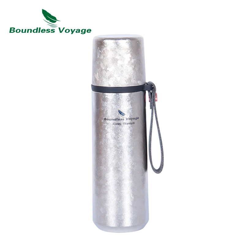 

Boundless Voyage Titanium Vacuum Thermos Outdoor Portable Water Tea Coffee Beverage Hot Cold Retaining Bottle