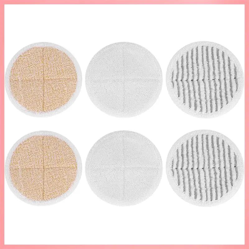

M02K-6 Pack Mop Cleaning Pad Kit Replacement Pads For Bissell Spinwave 2039A 2124