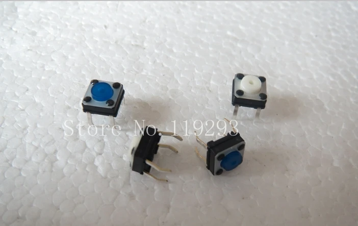 [BELLA]original 6 * 6 * 4.3 button switch 4 pin DIP Tact Switch Micro Switch--200pcs/lot