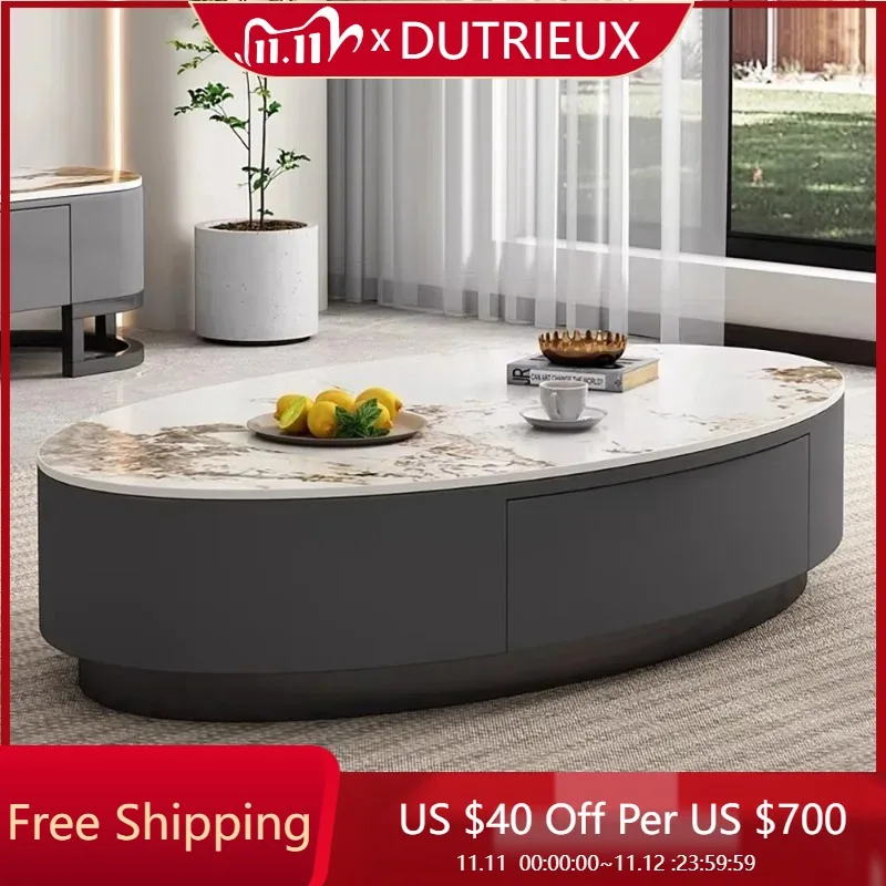 

Chinese Simple Coffee Tables Marble Luxury Glam Modern Fashion Coffee Tables Luxury Vintage Mesa Auxiliar Postmodern Furniture