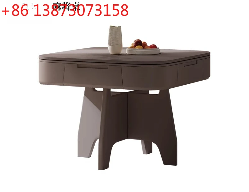 FG automatic high-end solid mahjong table rotatable desktop roller coaster mahjong machine dining table dual-purpose
