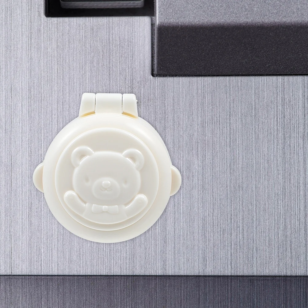 3 قطع من أغطية الأزرار وأقفال أمان للأطفال لغسالة السيارات وغطاء لاصق للحماية من الأطفال بتصميم كرتوني سهل التركيب