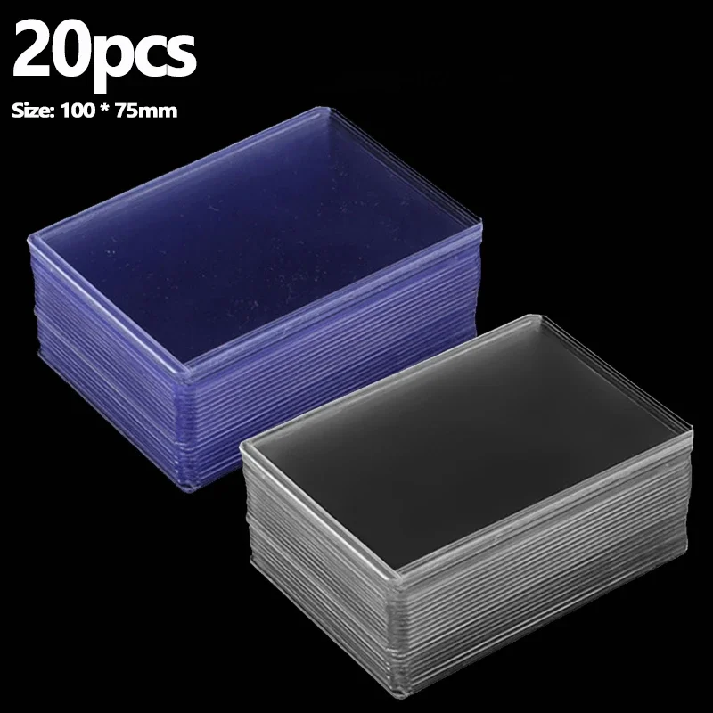 20/1pcs Transparent DIY Game Cards Kids Folder Sleeves Outer Protector PVC Toploaders Collectible Card Cover Holder Case Gifts