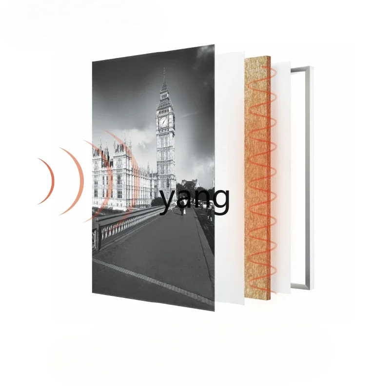 LH sound-absorbing painting bedroom hanging painting living room background decoration video room modern simplicity