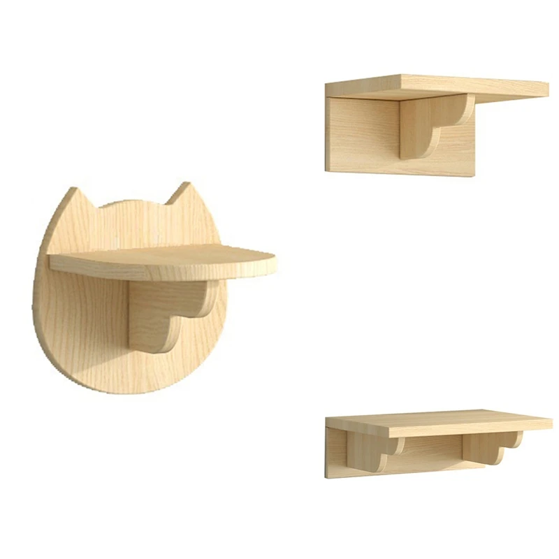 منصة تسلق أرجوحة القطط، منصة حائط، إطار تسلق صغير من الخشب الصلب للقطط