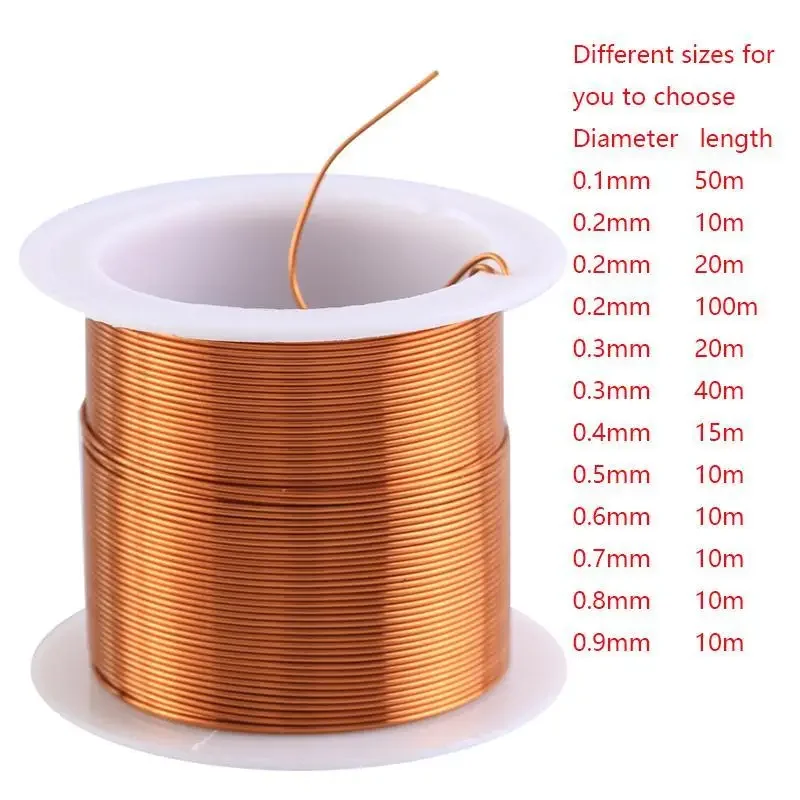 Cable Coppers Wire Magnet Enameled Coppers 0.1/0.2/0.3/0.4/0.5/0.6/0.7/0.8/0.9mm Winding Coil Coppers Wire