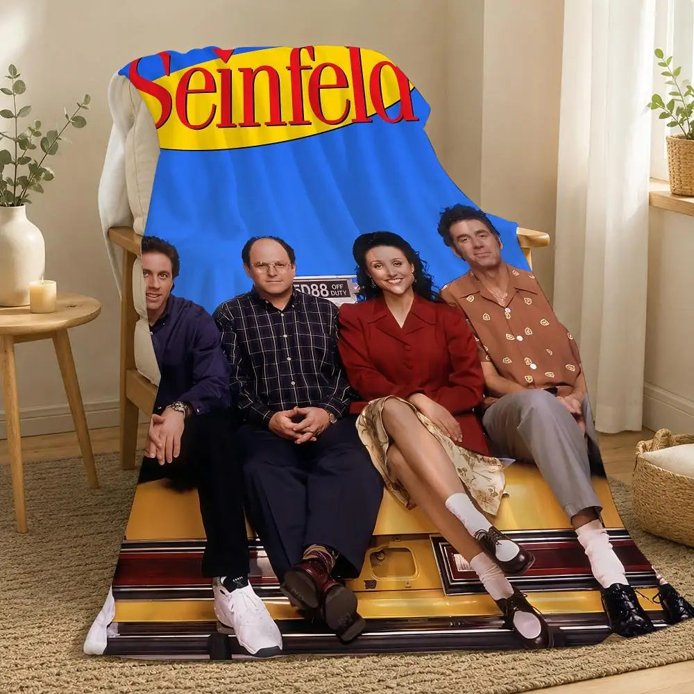 Seinfeld TV Series Throw 240g Flanelldecke, geeignet für Sofas, Betten, Büros, exquisite Geschenkdecken