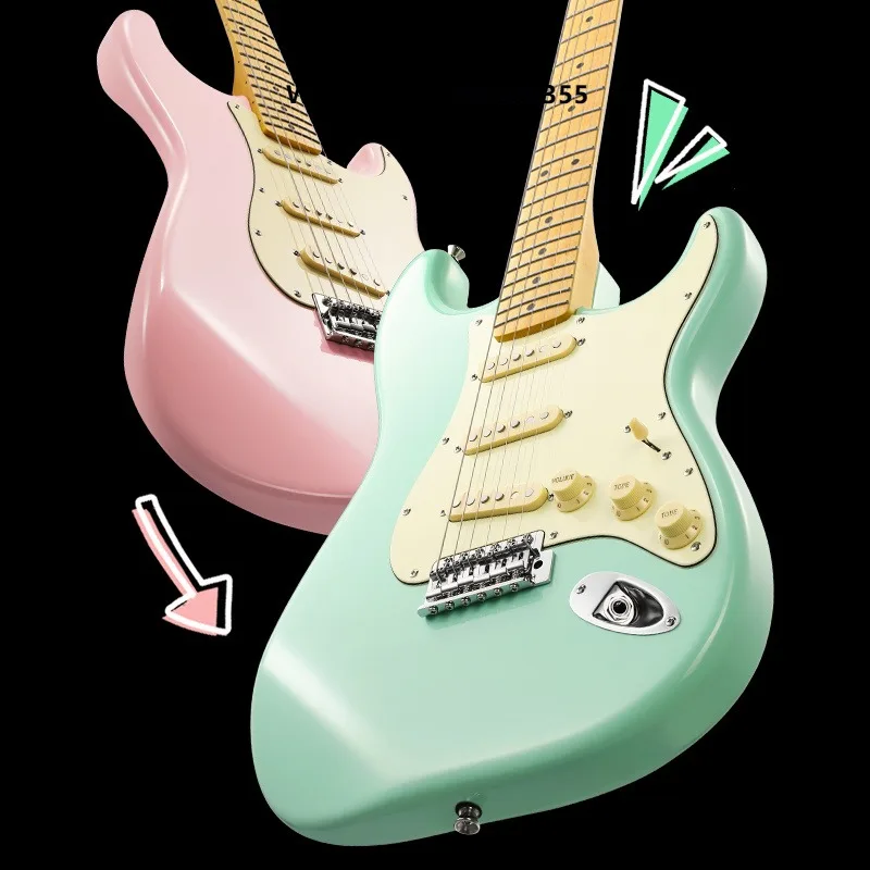 Donner Q1Guitar Professional Level ST Single-Pickup Series Entry-Level Beginner Student with Speaker Pack maple Electric Guitar