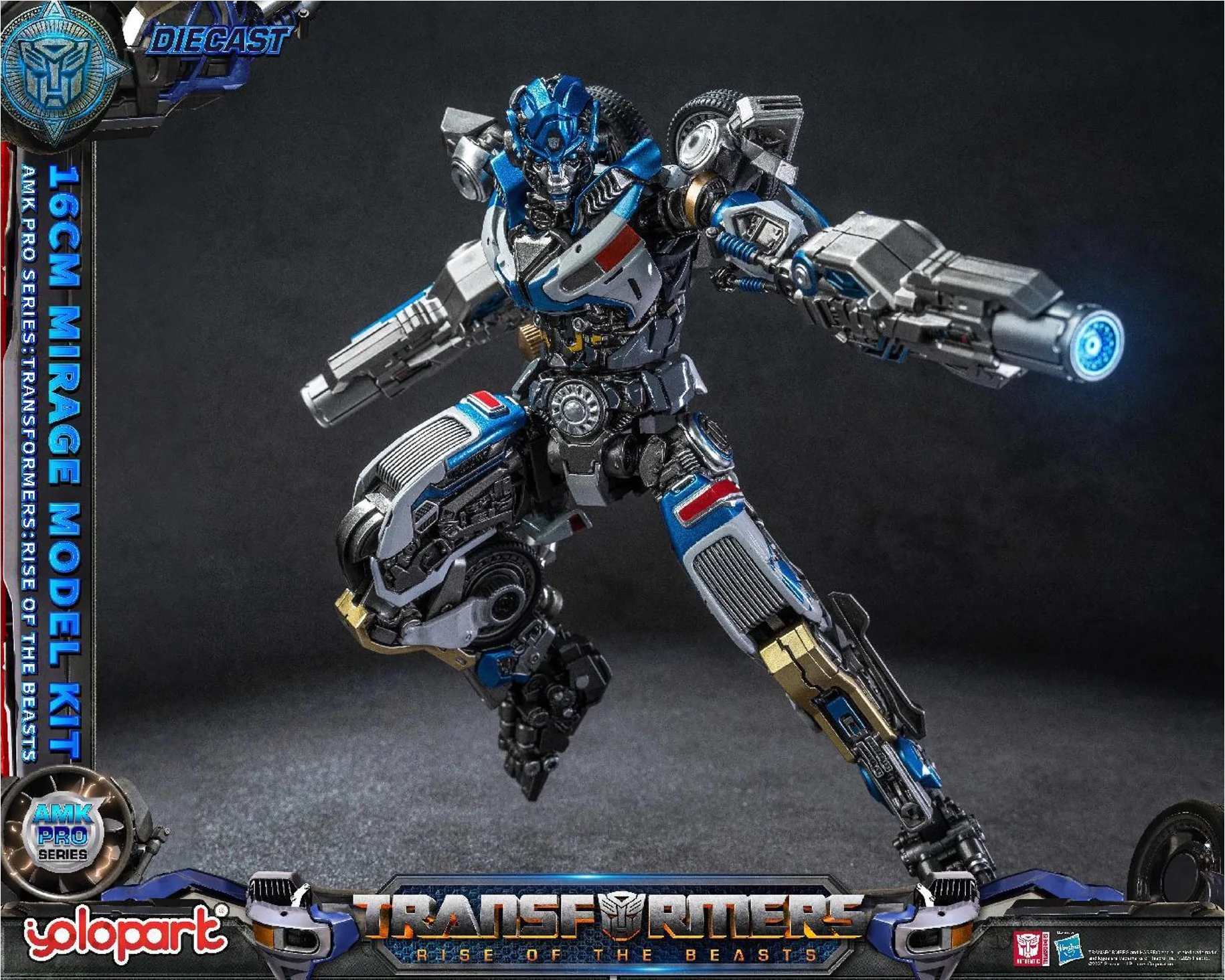 [Available in First Season] YOLOPARK Transformers Rise of the Beasts AMK PRO Series 16cm Mirage Model Kit Action Figures Toy