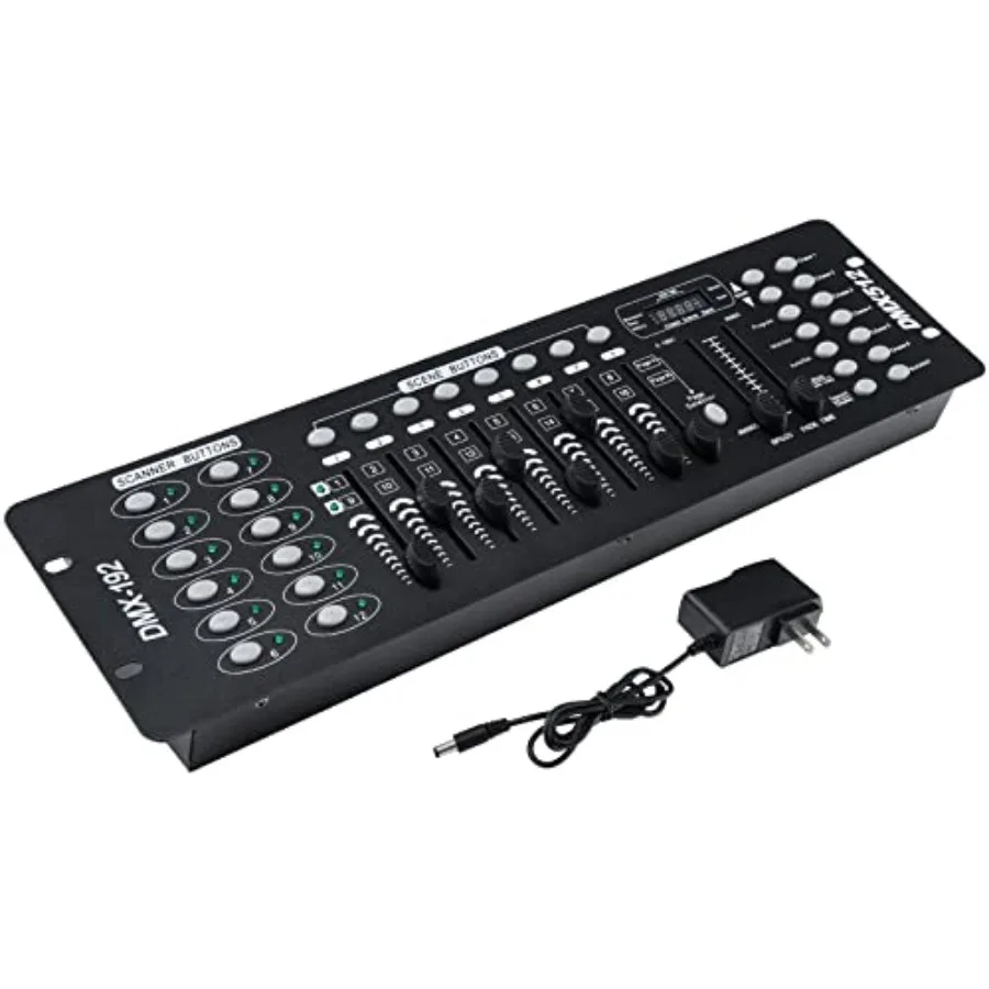 

DMX 512 Controller 192 Channel DMX Light Controller Stage Lighting Console for Party DJ Disco Lights Show Night Club