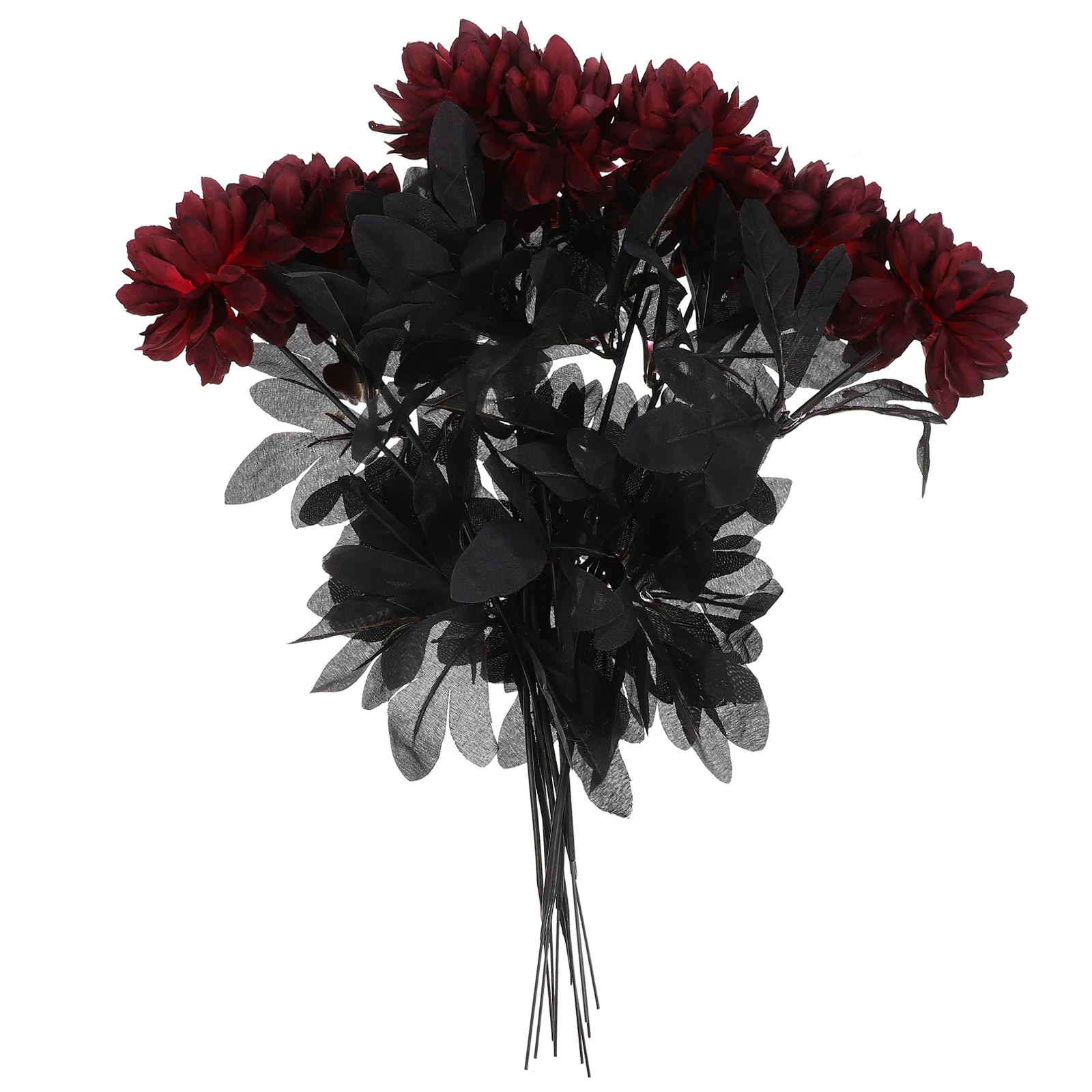 

10 Pcs Artificial Dahlia Chrysanthemum Silk Flowers Home Wedding Lifelike Simulation Arrangement Fake Flower