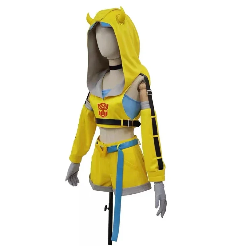 Transformers Girl's Third Bomb Bumblebee Cosplay Costume Halloween Carnival Set