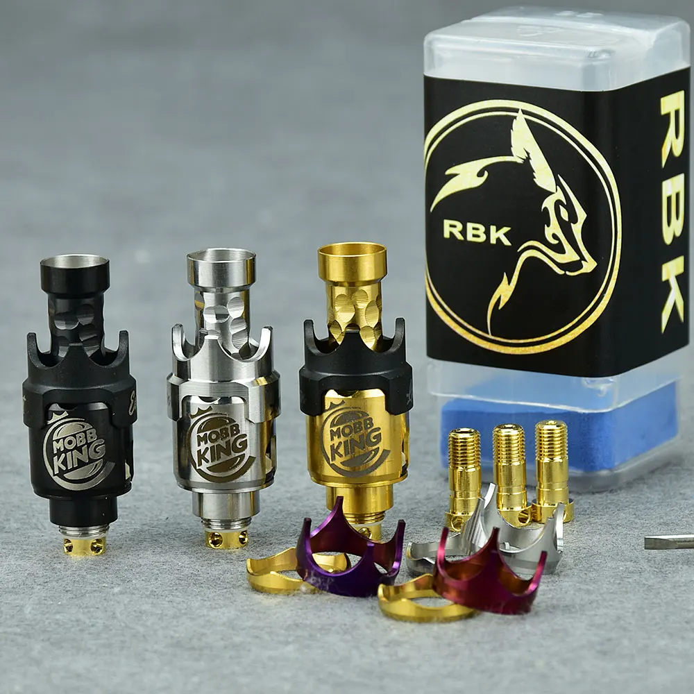 Wolfcoolvape Mobb MINI King rba Bridge 316ss ถัง VAPE rba PRC Boro สำหรับพินถังอากาศแท่ง/BB/Boro 1.5มม./2.5มม./3.0มม./3.5มม.