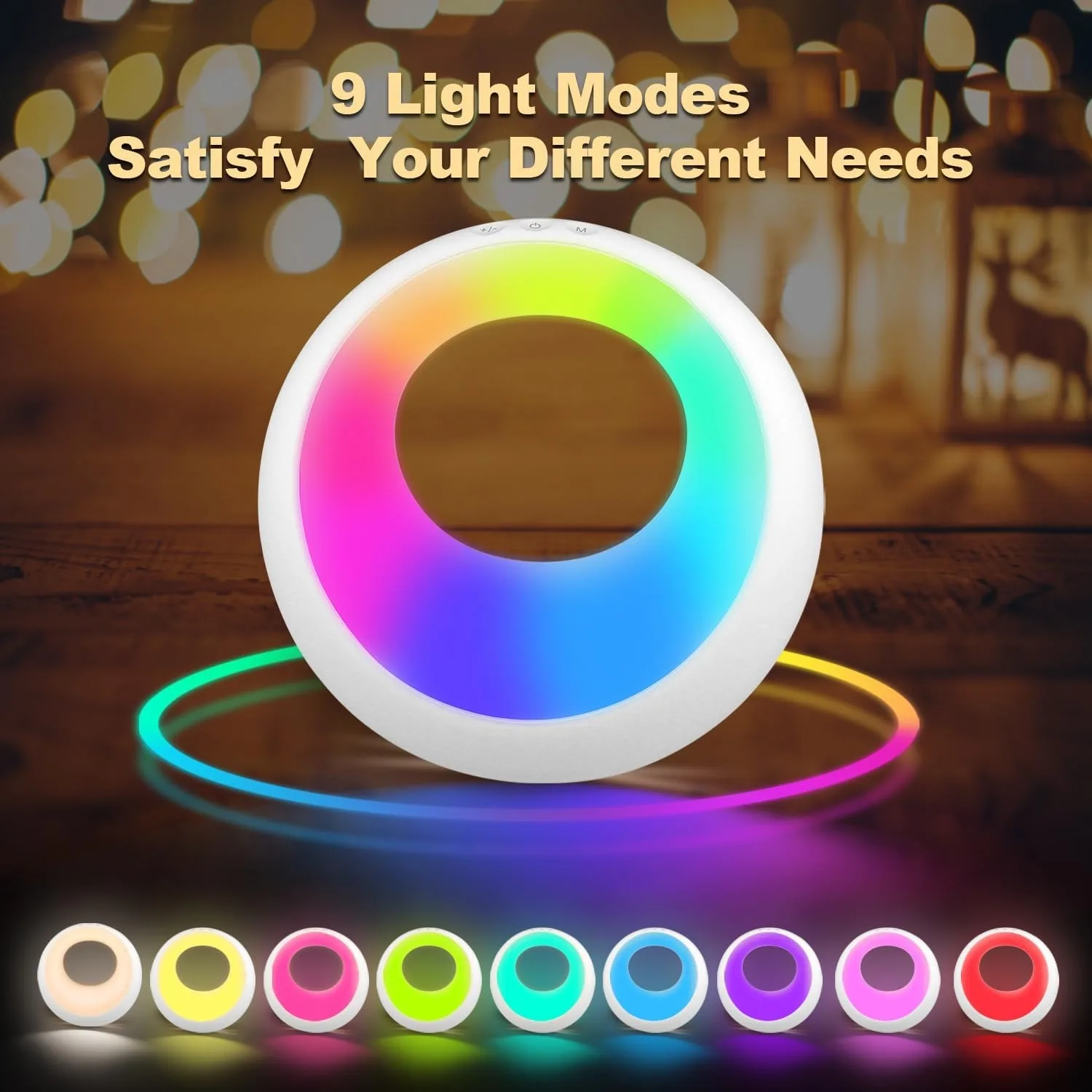 Lampe de chevet tactile chambre veilleuse/télécommande lampe de bureau synchronisation variable rvb couleur changeante veilleuse