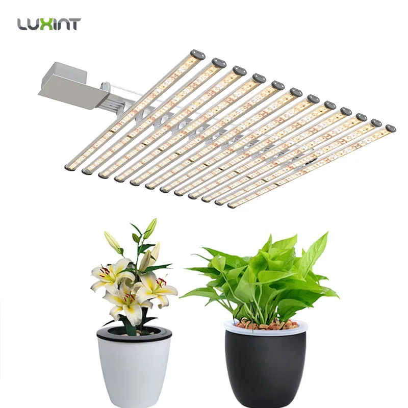 LUXINT High Efficiency  Plus  Switch Control 660w 720w Dimmable Adjustable Spectrum Grow Light Led bar 12 Light