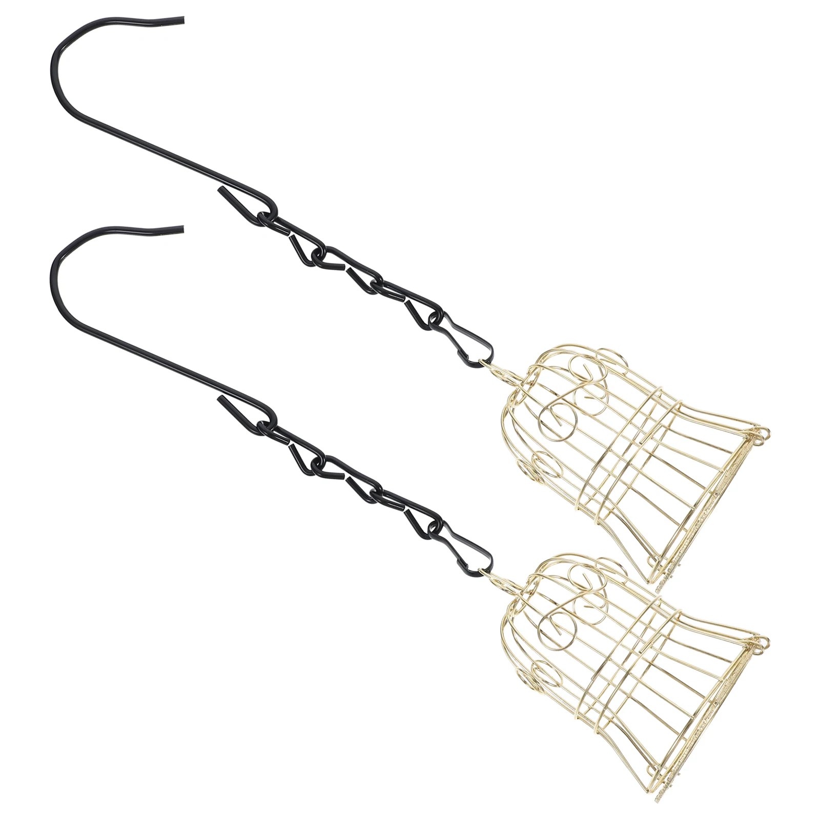 

2pcs Garden Hummingbird Feeders Outdoor Metal Hanging Tray Durable Lightweight Portable Easy Installation Finch Feeder For