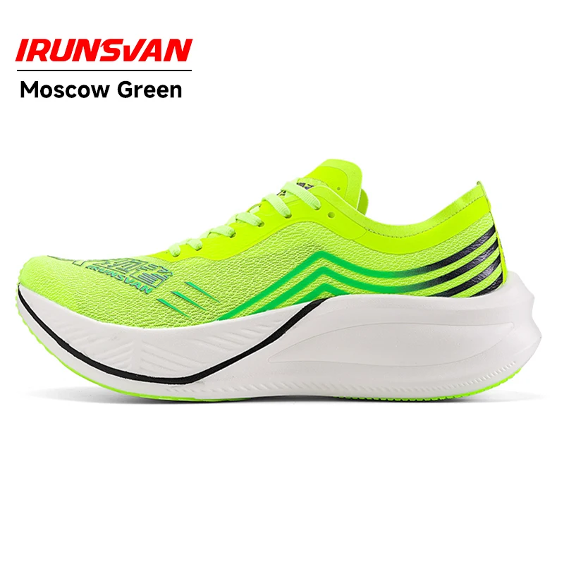 Irunsvan Kerst Limited Full Hand Carbon Plaat Hardloopschoenen Power Track Ultralichte Schoenen 2024 Ademende Mesh Sneaker Unisex