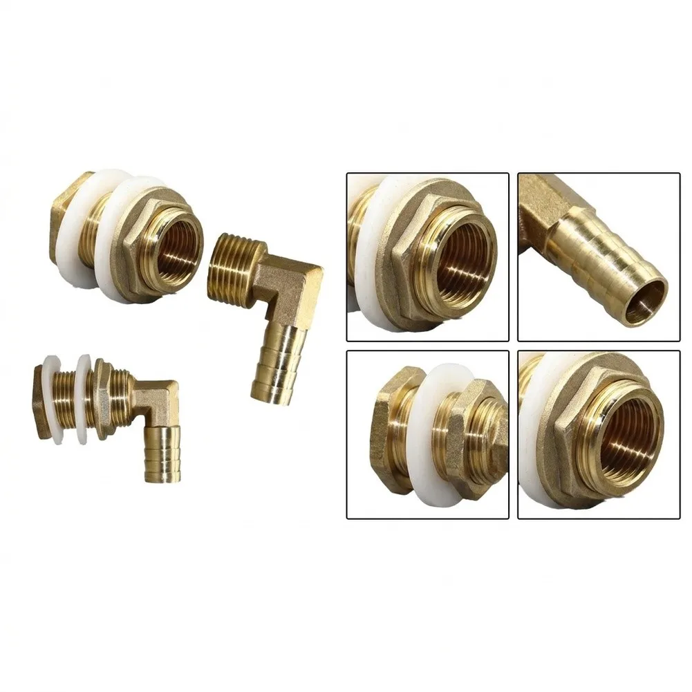 Brass Plumbing Fitting with Male Threaded Base for Connecting Hoses to For Plastic Rainwater Barrels 25mm Connection