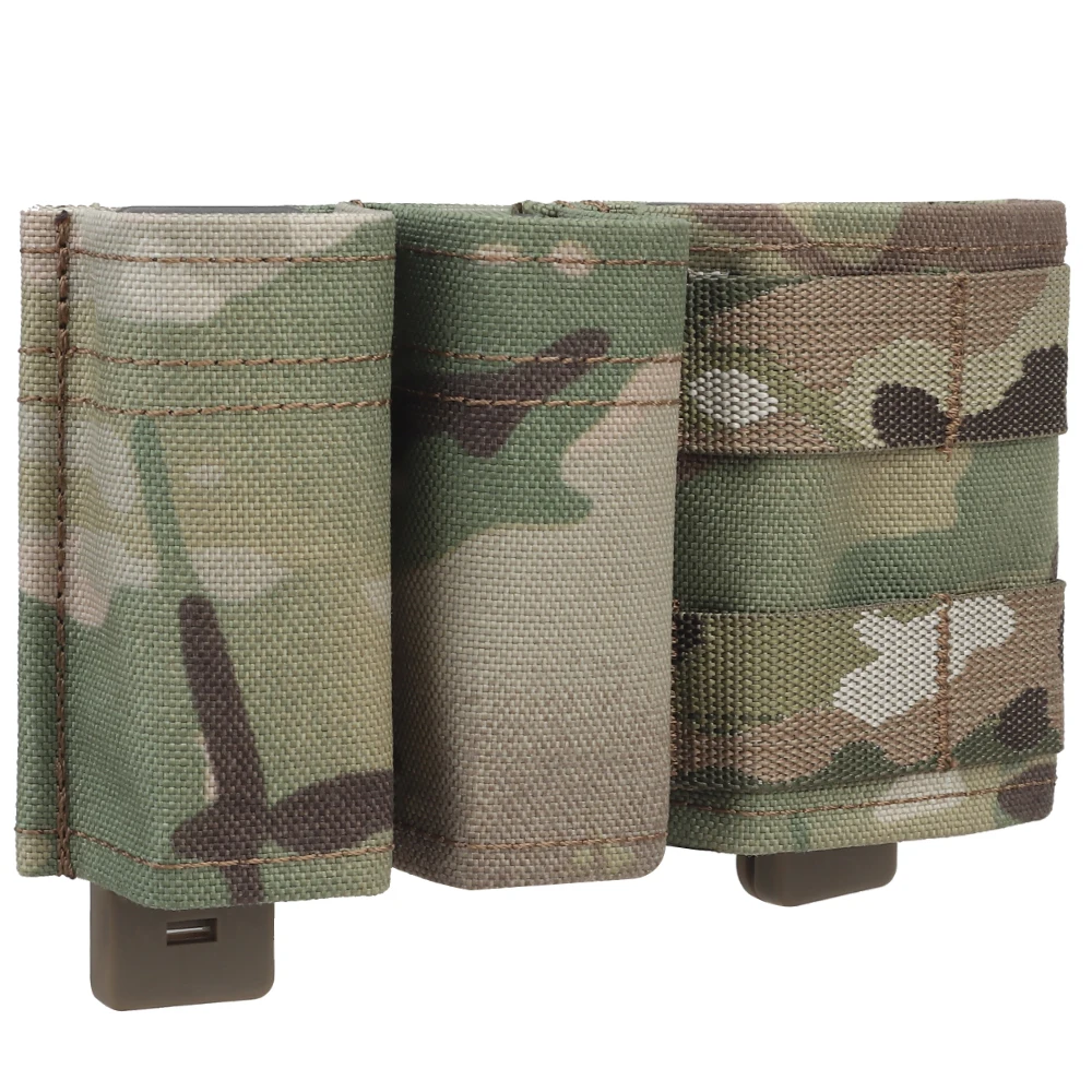 Tactical 9mm Magazine Pouch Hunting Molle Double Magazine Bag with Hard Clip Plate Clip 5.56 Mag Case view 6