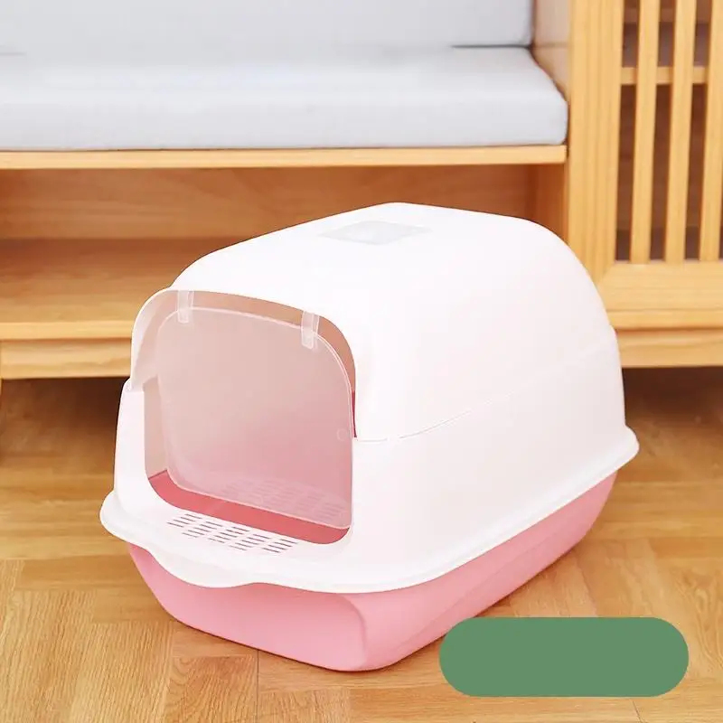 Fully enclosed litter box cat toilet deodorizing extra large flip-top anti-splash open litter box cat supplies