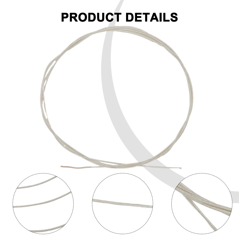 Klassische Gitarrensaiten Alice A103, klares Nylon, versilbert, Einzelschnur, 1., 2., 3., 4., 5., 6. EBGDAE, einzelne Guitarra-Teile – Detail 6