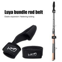 1-3sets Fishing Rod Tie Holder Strap Belt Elastic Lure Fishing Rod Holder Belt Strap Tip Guard Protector Angler Accessories Kit