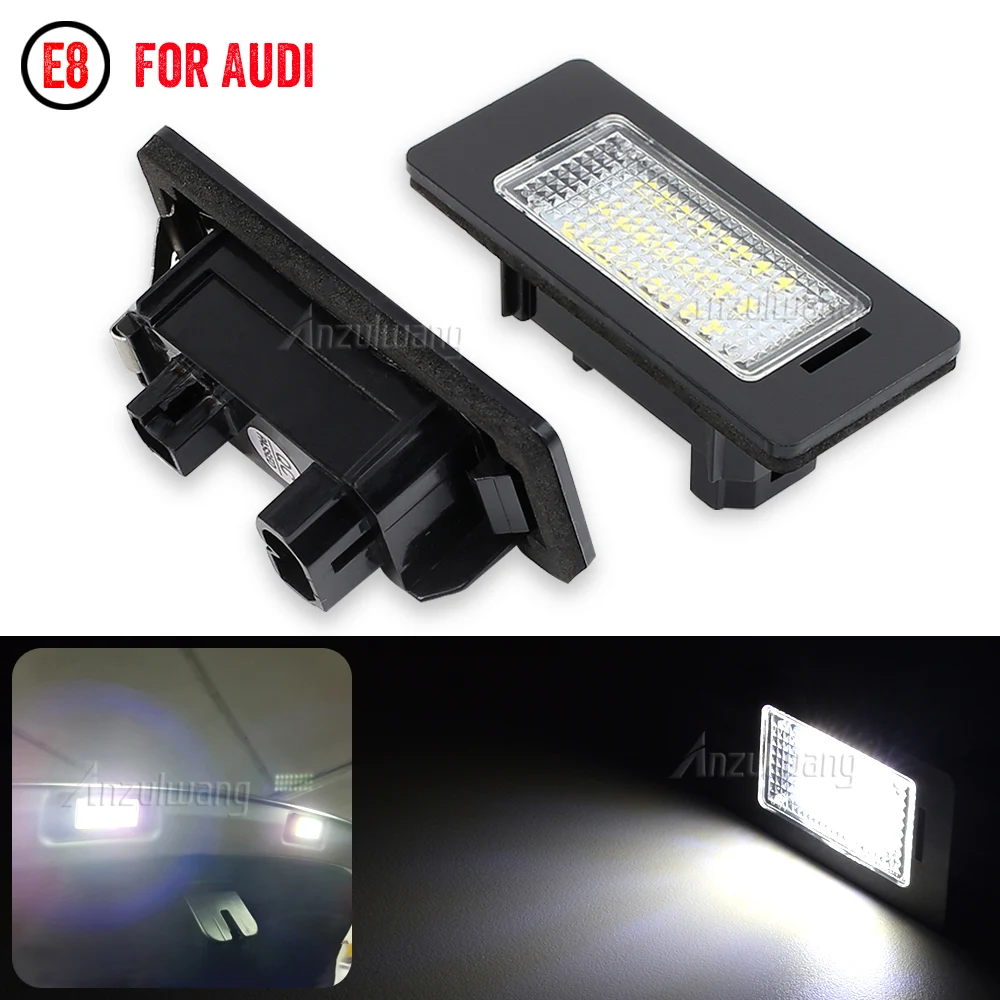 

For Audi A1 A4 B8 A5/S5 2D A5 5D A6/S6 A7 5D Q5 TT TTS RS5 TTRS LED Light For Car License Number Plate Light Lamp Car Lights