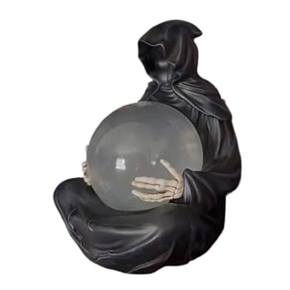 Desktop Decor Floating Glowing Ball Halloween Theme Eerie Light Decoration Enchanting Display Perfect For Collectors