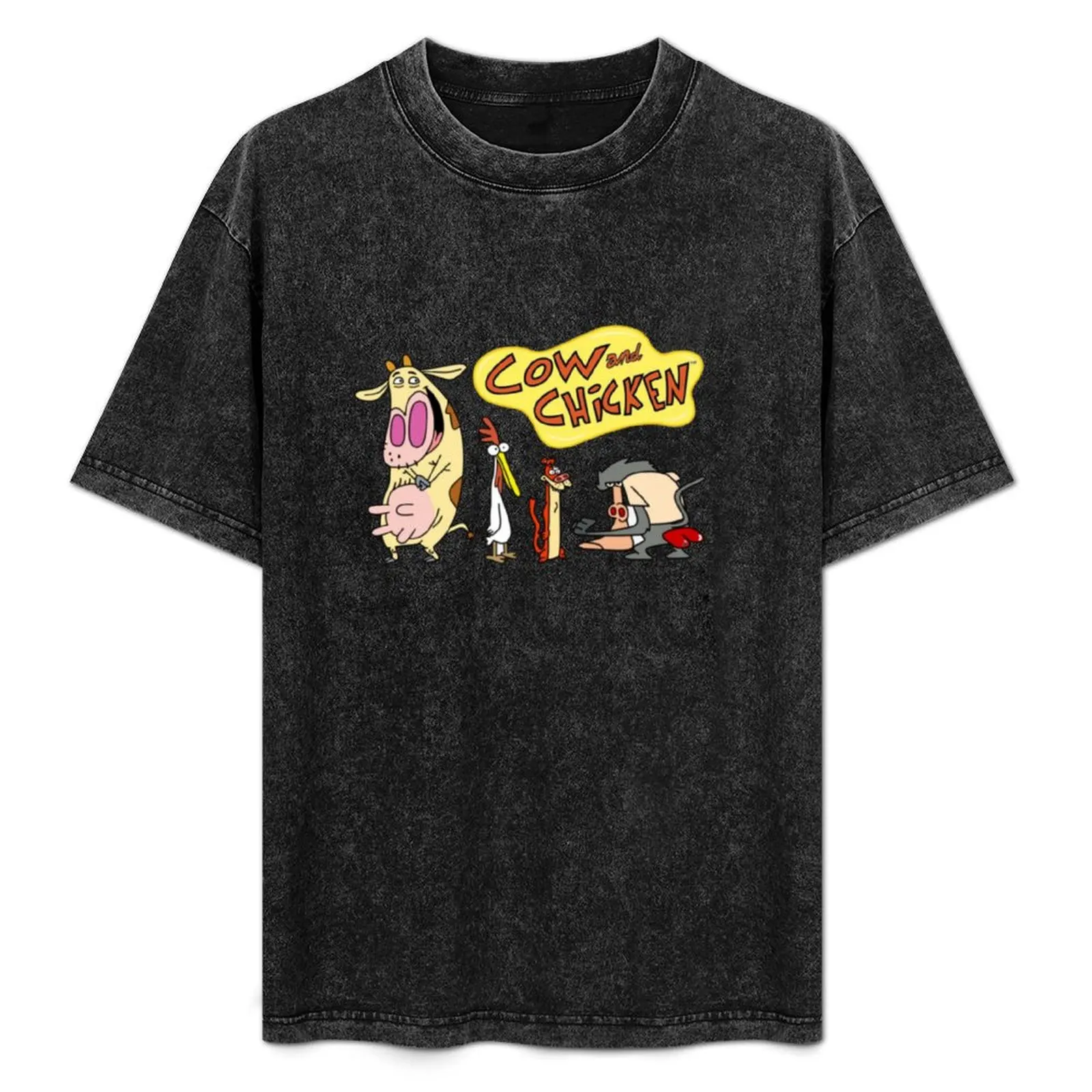 

Cow and Chicken T-Shirt Holiday Casual Short Sleeve Top