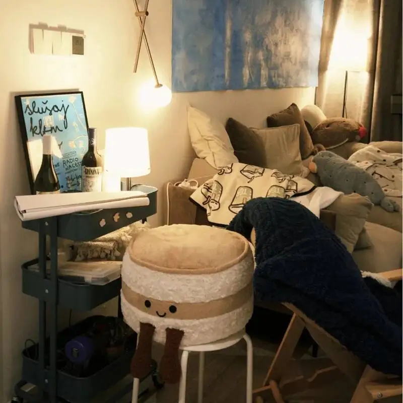 لطيف وسادة الجلوس أريكة تتحول لسرير مكتب المضادة للانزلاق هاين قابل للغسل لينة أفخم وسادة ديكور لعبة هدية ممتعة للأطفال البالغين