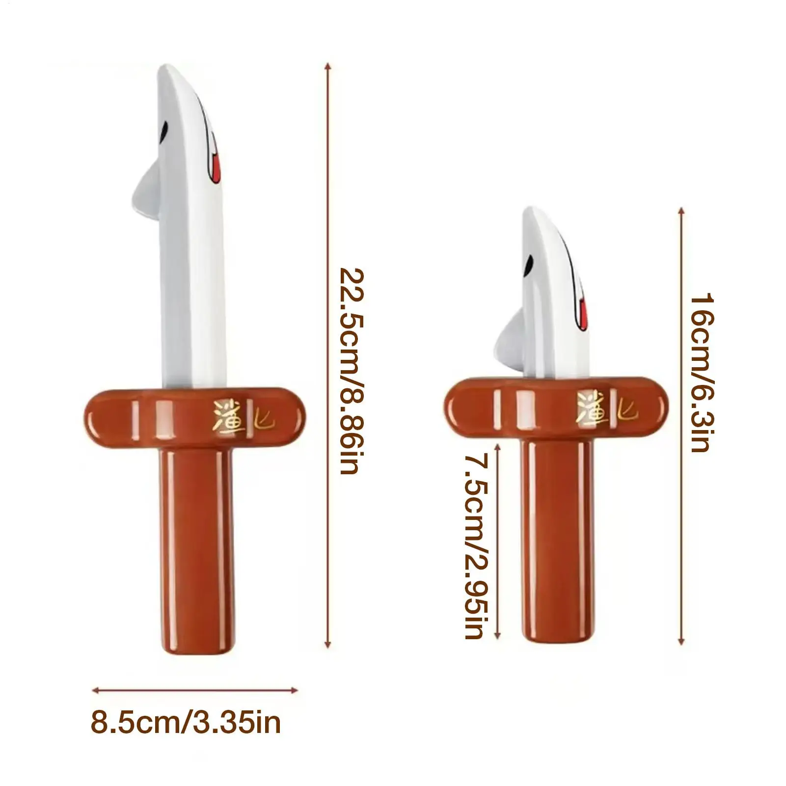 Varinha retrátil brinquedo realista tubarão design prop retração brinquedo cortador para casa interior ao ar livre festa de aniversário feriado dia das bruxas