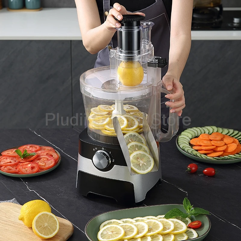 600W Electric Vegetable Cutter Machine Multifunctional Commercial Pepper Slicing  Shredder Cutting Machine Scallion for Home Use