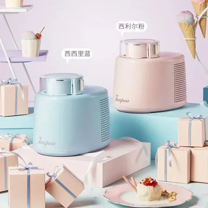 Ice cream machine. For home use. For children. Automatic. Small. Sundae ice cream homemade machine. Cone ice cream machine.