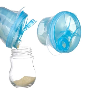휴대용 우유 분말 포뮬러 디펜서, BPA 프리 식품 용기, 유아용 콩 보관함, 케어 유아 여행병, 3 그리드 분할 