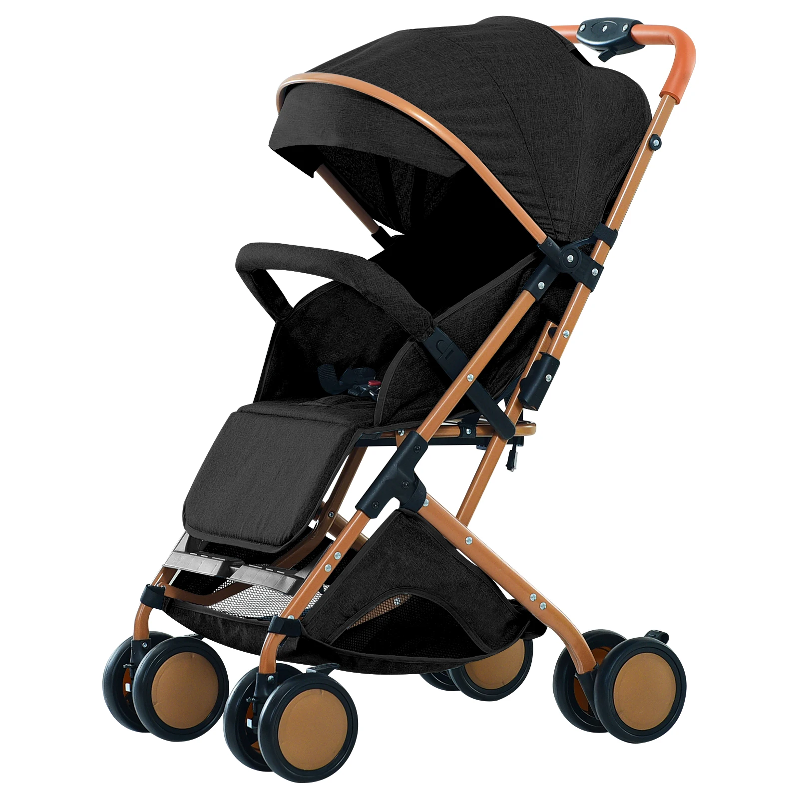 Kinderwagen, Einkaufskorb mit Ausklappfunktion, Teleskopgriff, Urban, Verstellbare Rückenlehne, Sicherheitsgurt, Schnellklappsystem