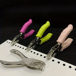 Hole Paper Puncher Scrapbook Single Hole Puncher Heavy Duty Single Hole Punch For Crafting Precision Soft Grip Craft