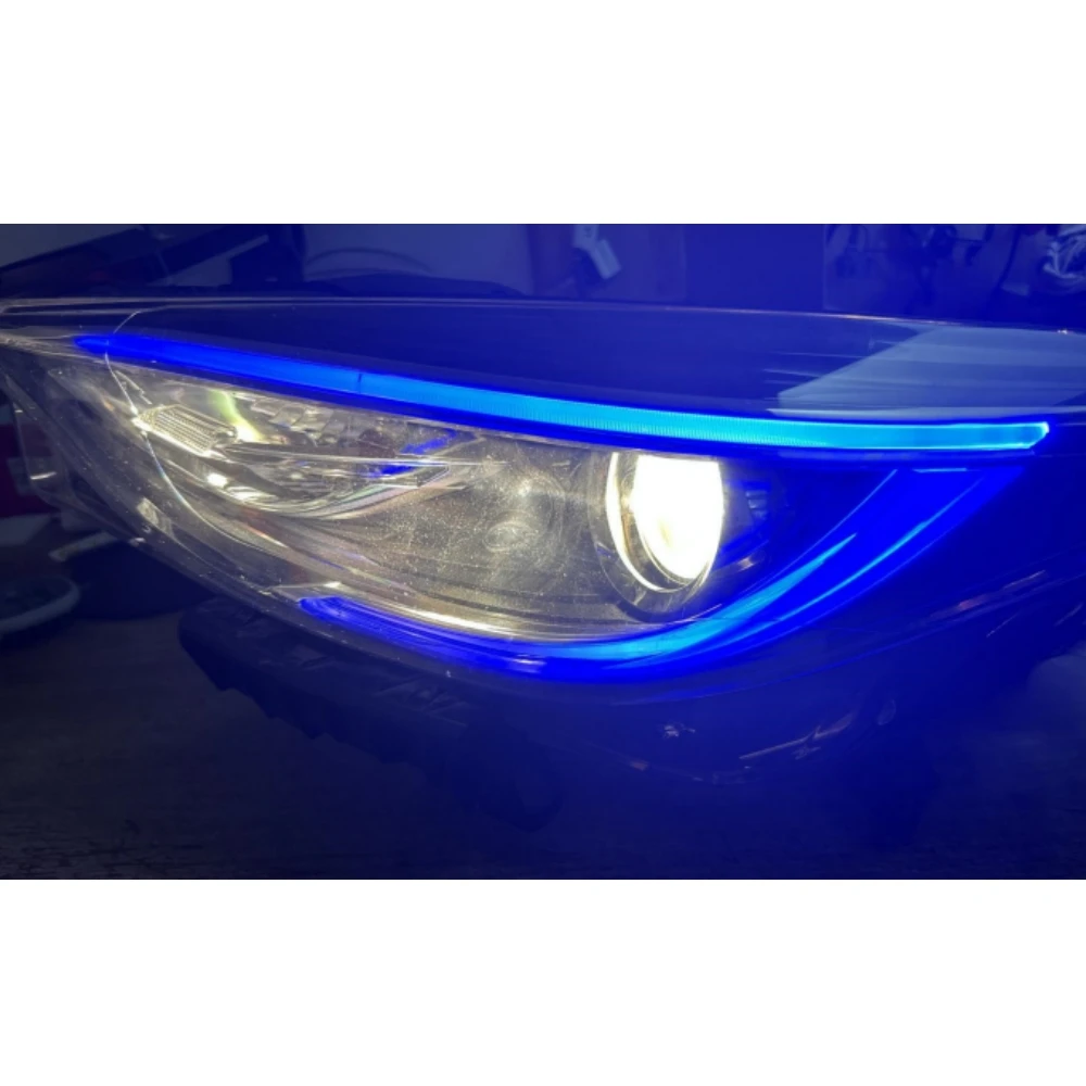 B010391-B de Ojos de Ángel sin RGB para 2017 2018 2019 Infiniti QX30 Q30 faro luz de circulación diurna B010390-B amarillo azul rojo