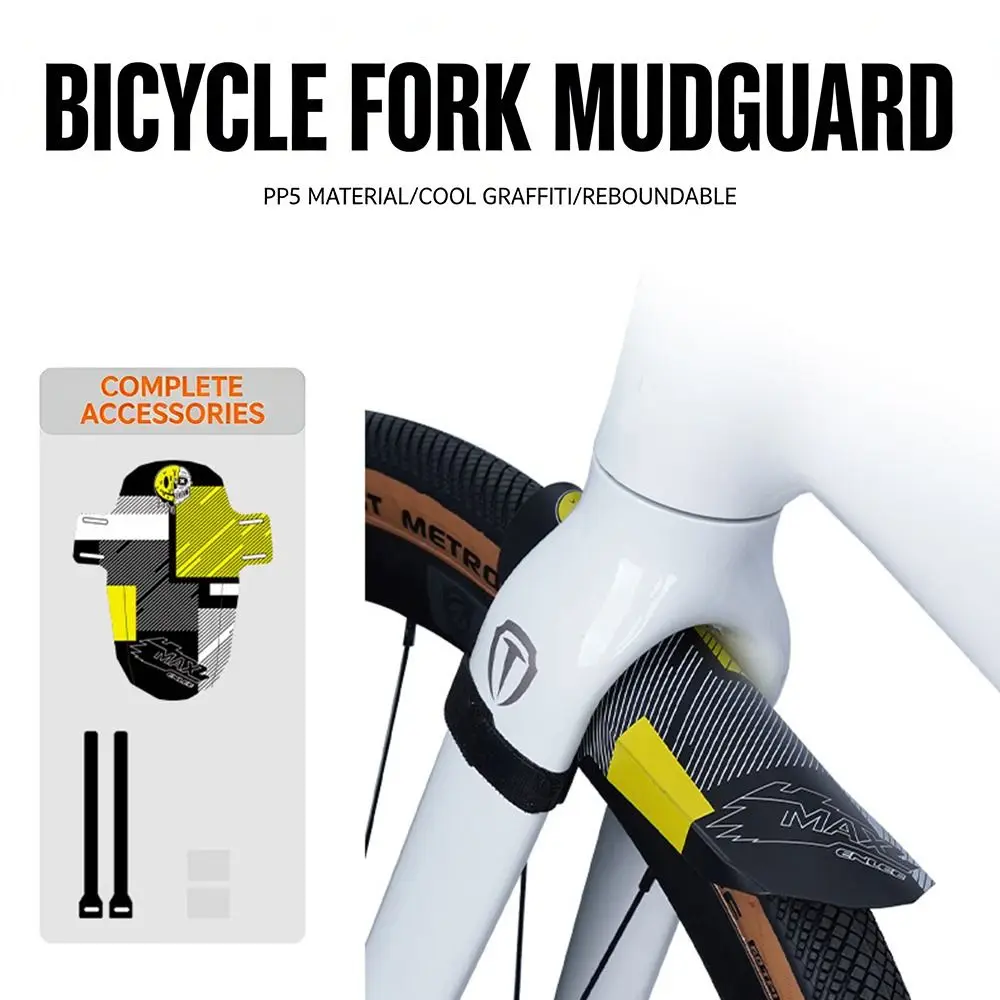 Universeller Mehrfarbiger Fahrrad-Schutzblech aus PP für Vorder- und Hinterrad, Ersatz-Fahrradteile, Schmutzfänger für Outdoor-Sport – Detail 2