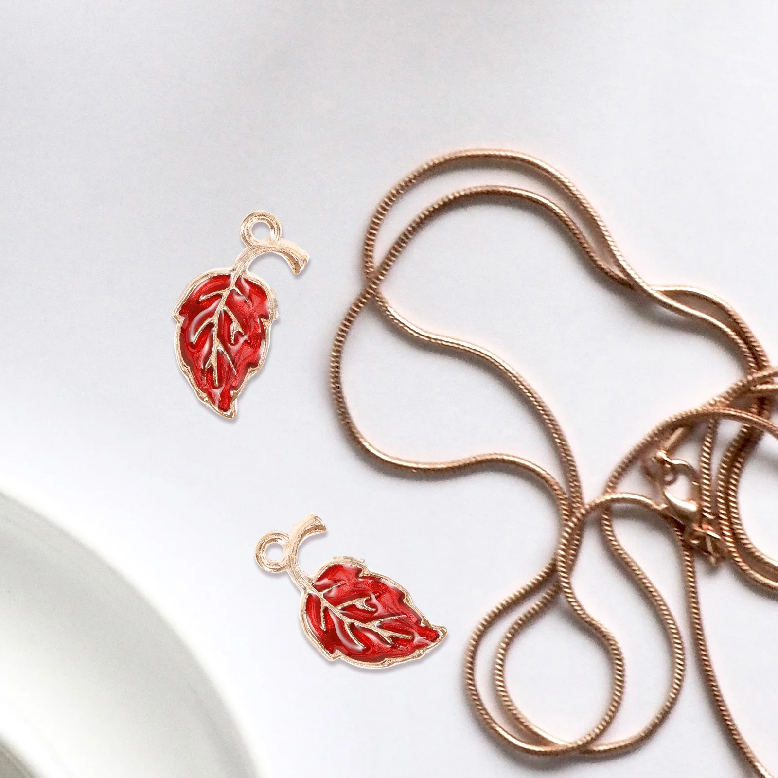 

20pcs Leaf Pendant Charms H made Crafts DIY Jewelry Supplies Necklace Bracelet Earrings Accessories